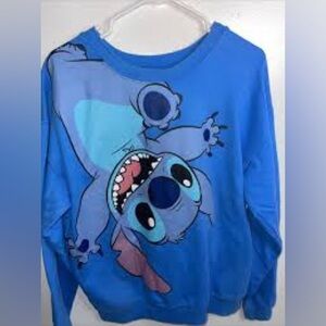 Vintage 2000s Disney Lilo and Stitch Big Logo All Over Print Sweatshirt RARE